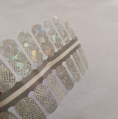 Holo Snake, transparent, 16-er Nagelfolie Holo Snake, transparent, 16-er Nagelfolie