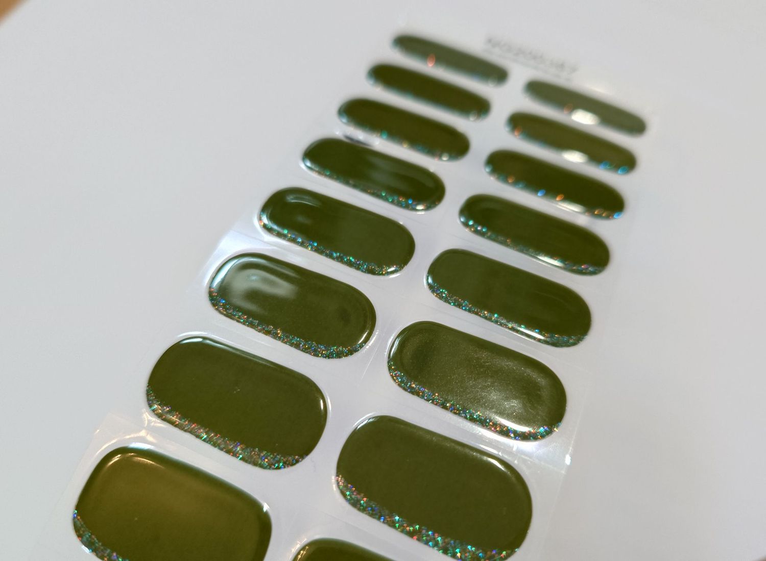 Satin Moss Glitter, UV-Gel-Folie, 20er-Nagelfolie Magic Nail Wraps NG200367