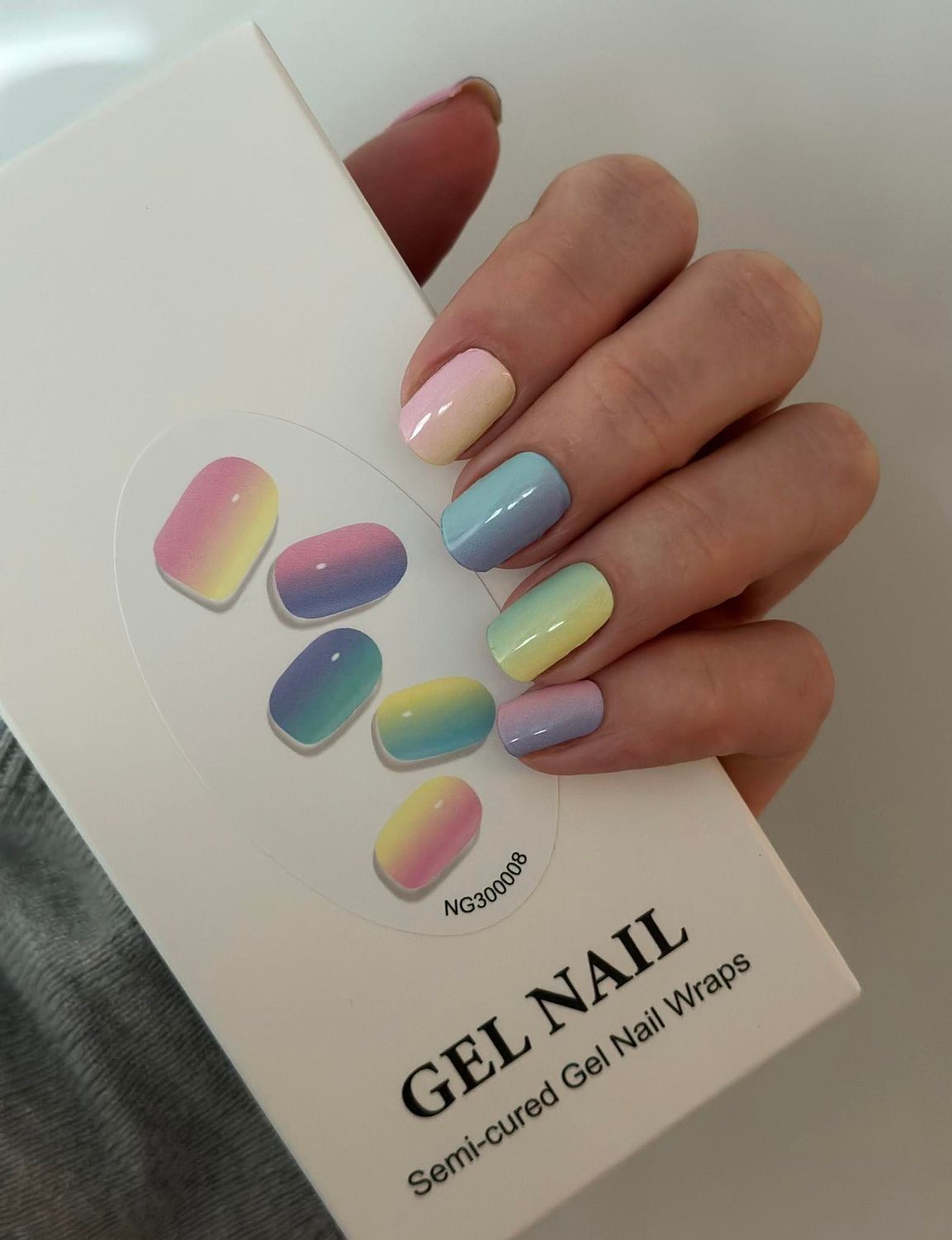 Macarons, UV-Gel-Folie, 30er-Nagelfolie Magic Nail Wraps NG300008