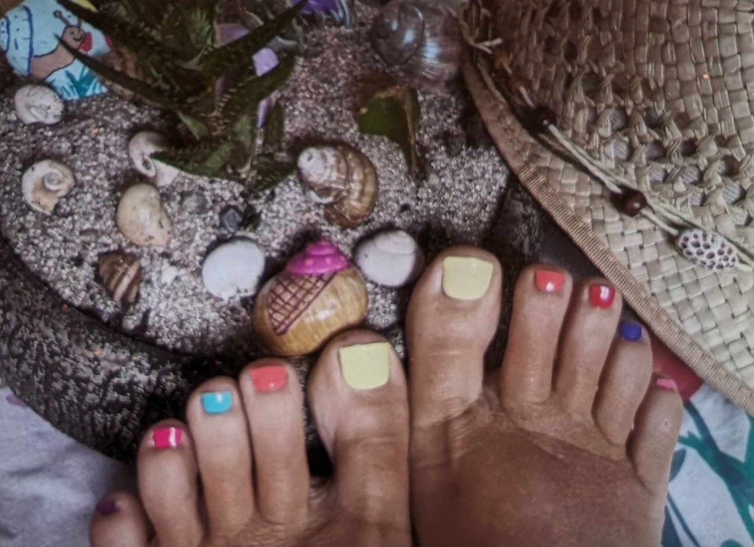 My Heart beats Summer, UV-Gel-Folie für Füße, 32er-Nagelfolie Magic Nail Wraps NGF200034