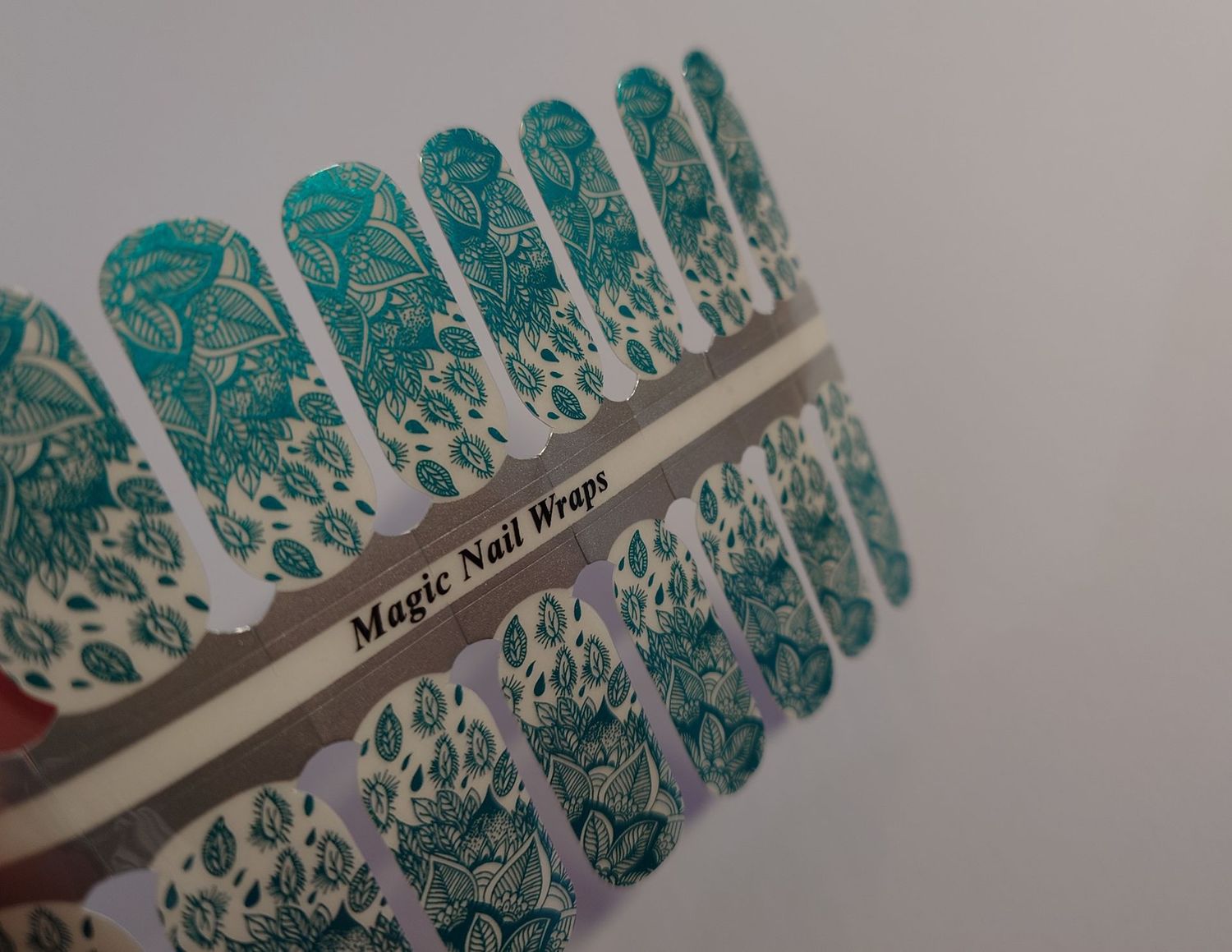 Turquoise Treasure, Overlay, 16er-Nagelfolie Magic Nail Wraps Exklusivdesign