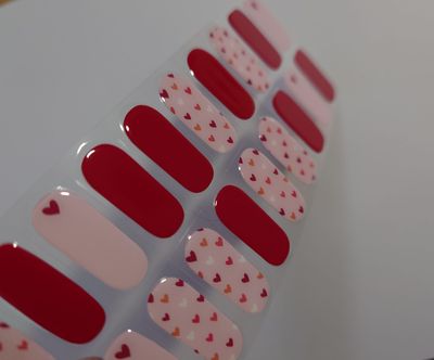 Hearts, matte UV-Gel-Folie, 20er-Nagelfolie Magic Nail Wraps NG200200 Hearts, matte UV-Gel-Folie, 20er-Nagelfolie Magic Nail Wraps NG200200