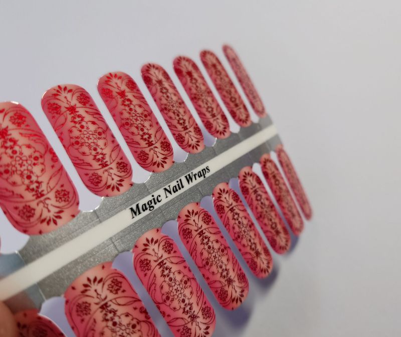 Awesome Coral, 16er-Nagelfolie Magic Nail Wraps Exklusivdesign Awesome Coral, 16er-Nagelfolie Magic Nail Wraps Exklusivdesign