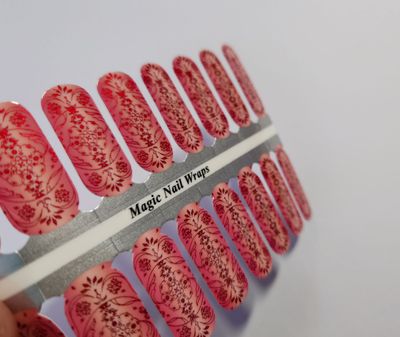 Awesome Coral, 16er-Nagelfolie Magic Nail Wraps Exklusivdesign Awesome Coral, 16er-Nagelfolie Magic Nail Wraps Exklusivdesign