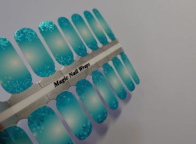 Agémina Frozen Turquoise, 16er-Nagelfolie Magic Nail Wraps Exklusivdesign Agémina Frozen Turquoise, 16er-Nagelfolie Magic Nail Wraps Exklusivdesign
