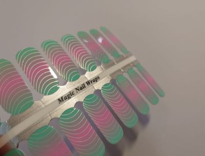 Silver Swirl Candy, 16er-Nagelfolie Silver Swirl Candy, 16er-Nagelfolie