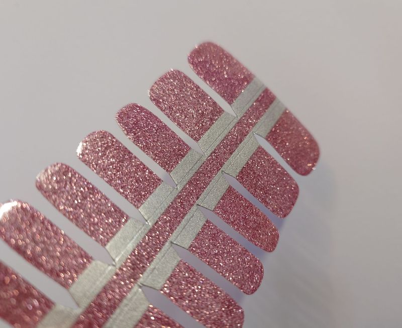 Rose Glitter, 16er-Fussfolie Rose Glitter, 16er-Fussfolie