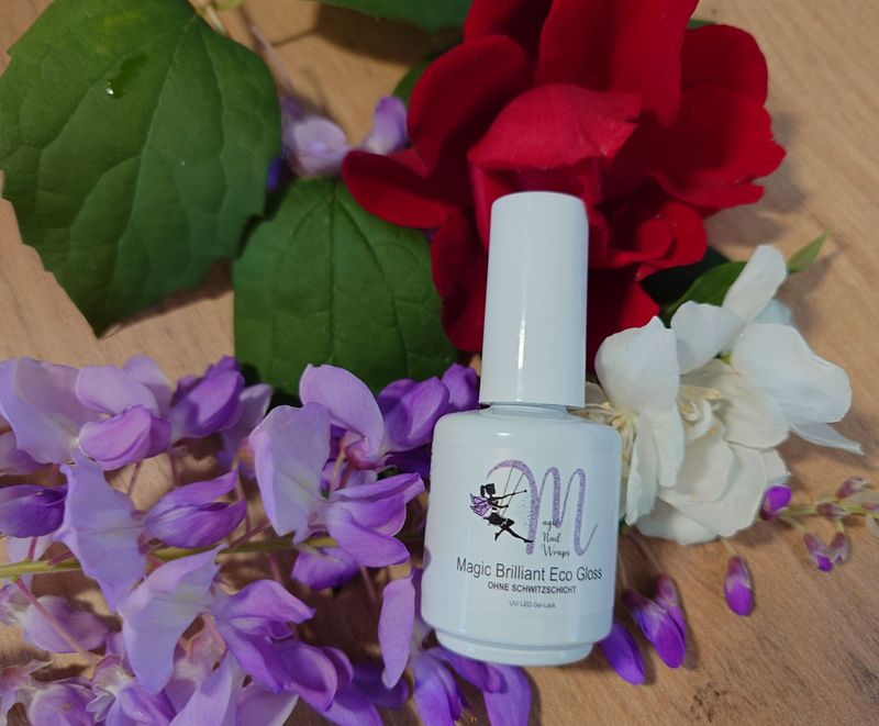 Magic Nail Wraps Magic Brilliant Eco Gloss, UV/LED Top Coat ohne Schwitzschicht Nagellack-Flasche mit 13 g, 1 Stück Versand weiterhin nur innerhalb Deutschlands möglich! Magic Nail Wraps Magic Brilliant Eco Gloss, UV/LED Top Coat ohne Schwitzschicht Nagellack-Flasche mit 13 g, 1 Stück Versand weiterhin nur innerhalb Deutschlands möglich!