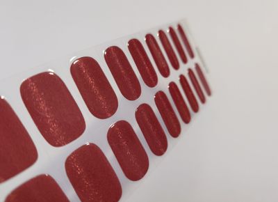 Velvet Volcano Red, UV-Gel-Folie, 20er-Nagelfolie Magic Nail Wraps, NG200410 Velvet Volcano Red, UV-Gel-Folie, 20er-Nagelfolie Magic Nail Wraps, NG200410