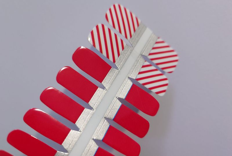 Stripy, 16er-Fussfolie Stripy, 16er-Fussfolie