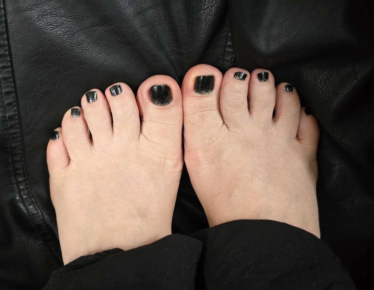 Snowblack, UV-Gel-Folie für Füße, 32er-Nagelfolie Magic Nail Wraps NGF200041