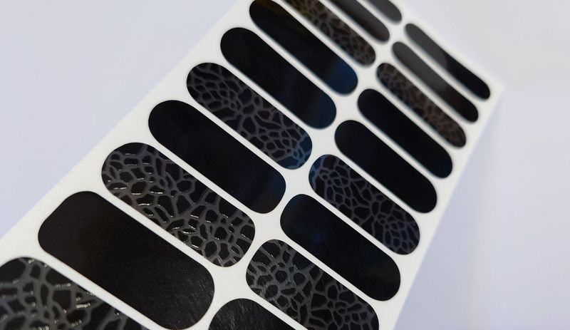 Black and black, 22er-Premium Nagelfolie Magic Nail Wraps Black and black, 22er-Premium Nagelfolie Magic Nail Wraps