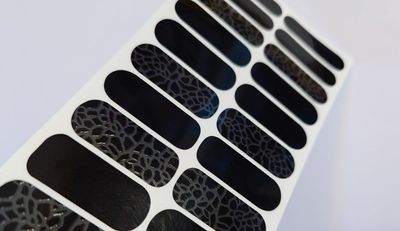 Black and black, 22er-Premium Nagelfolie Magic Nail Wraps Black and black, 22er-Premium Nagelfolie Magic Nail Wraps