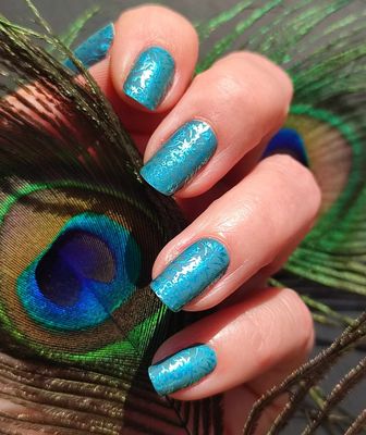 Awesome Teal Heart, 16er-Nagelfolie Magic Nail Wraps Exklusivdesign Awesome Teal Heart, 16er-Nagelfolie Magic Nail Wraps Exklusivdesign