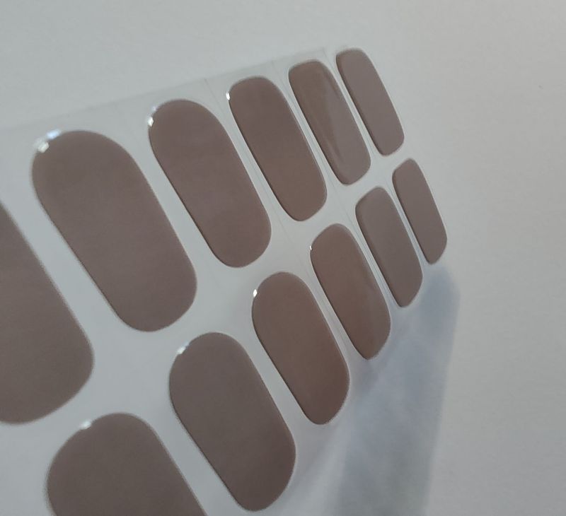 Hazelnut, leicht semitransparente UV-Gel-Folie, 20er-Nagelfolie Magic Nail Wraps, NG200308 Hazelnut, leicht semitransparente UV-Gel-Folie, 20er-Nagelfolie Magic Nail Wraps, NG200308