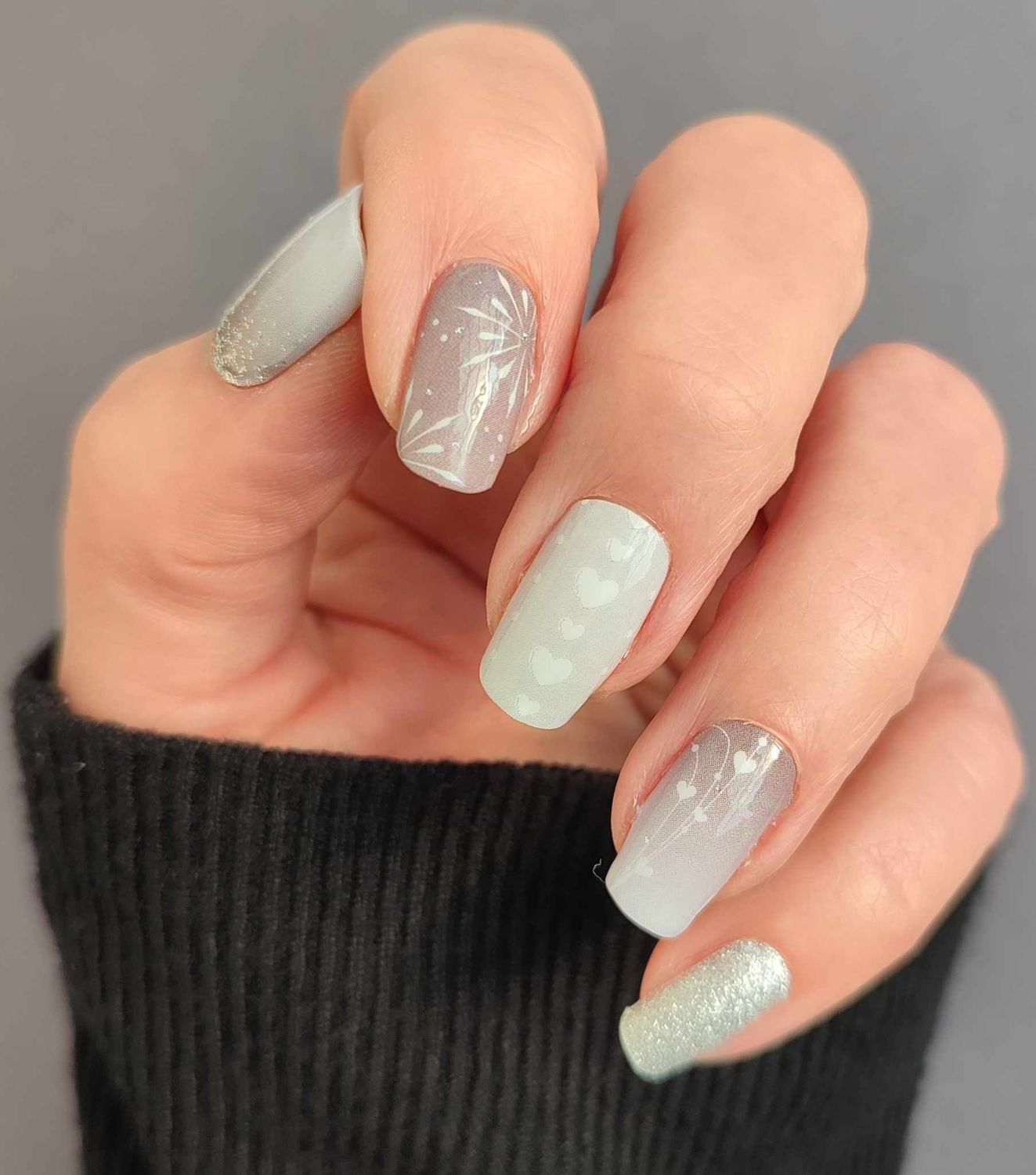 Gray Love, 16-er Nagelfolie Magic Nail Wraps Gray Love, 16-er Nagelfolie Magic Nail Wraps