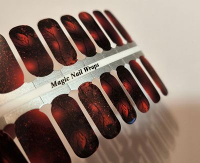 Burning Leaves, 16er-Nagelfolie Magic Nail Wraps Exklusivdesign Burning Leaves, 16er-Nagelfolie Magic Nail Wraps Exklusivdesign