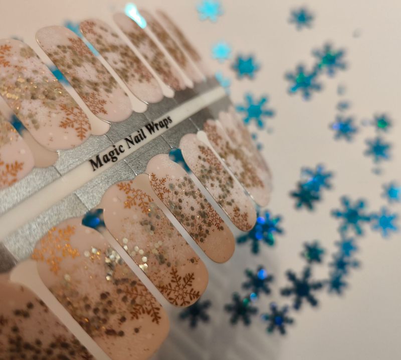 Snow is falling, 16er-Nagelfolie Magic Nail Wraps Exklusivdesign Snow is falling, 16er-Nagelfolie Magic Nail Wraps Exklusivdesign