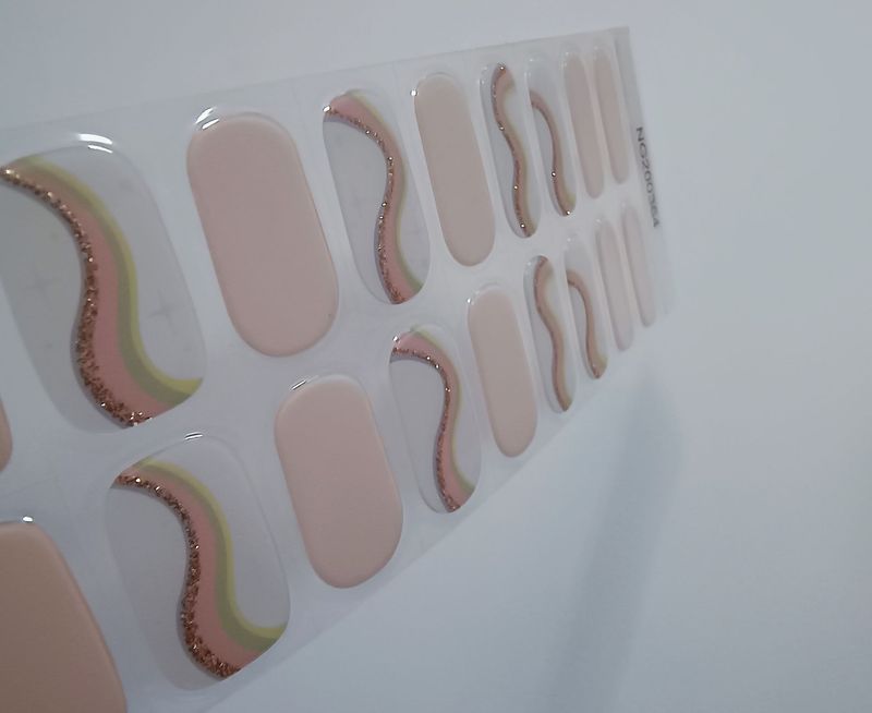 Angelina, teilweise semitransparente UV-Gel-Folie, 20er-Nagelfolie Magic Nail Wraps, NG200364 Angelina, teilweise semitransparente UV-Gel-Folie, 20er-Nagelfolie Magic Nail Wraps, NG200364