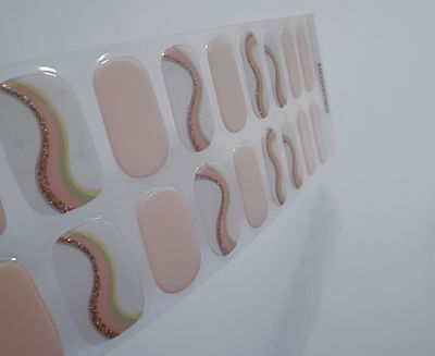 Angelina, teilweise semitransparente UV-Gel-Folie, 20er-Nagelfolie Magic Nail Wraps, NG200364 Angelina, teilweise semitransparente UV-Gel-Folie, 20er-Nagelfolie Magic Nail Wraps, NG200364