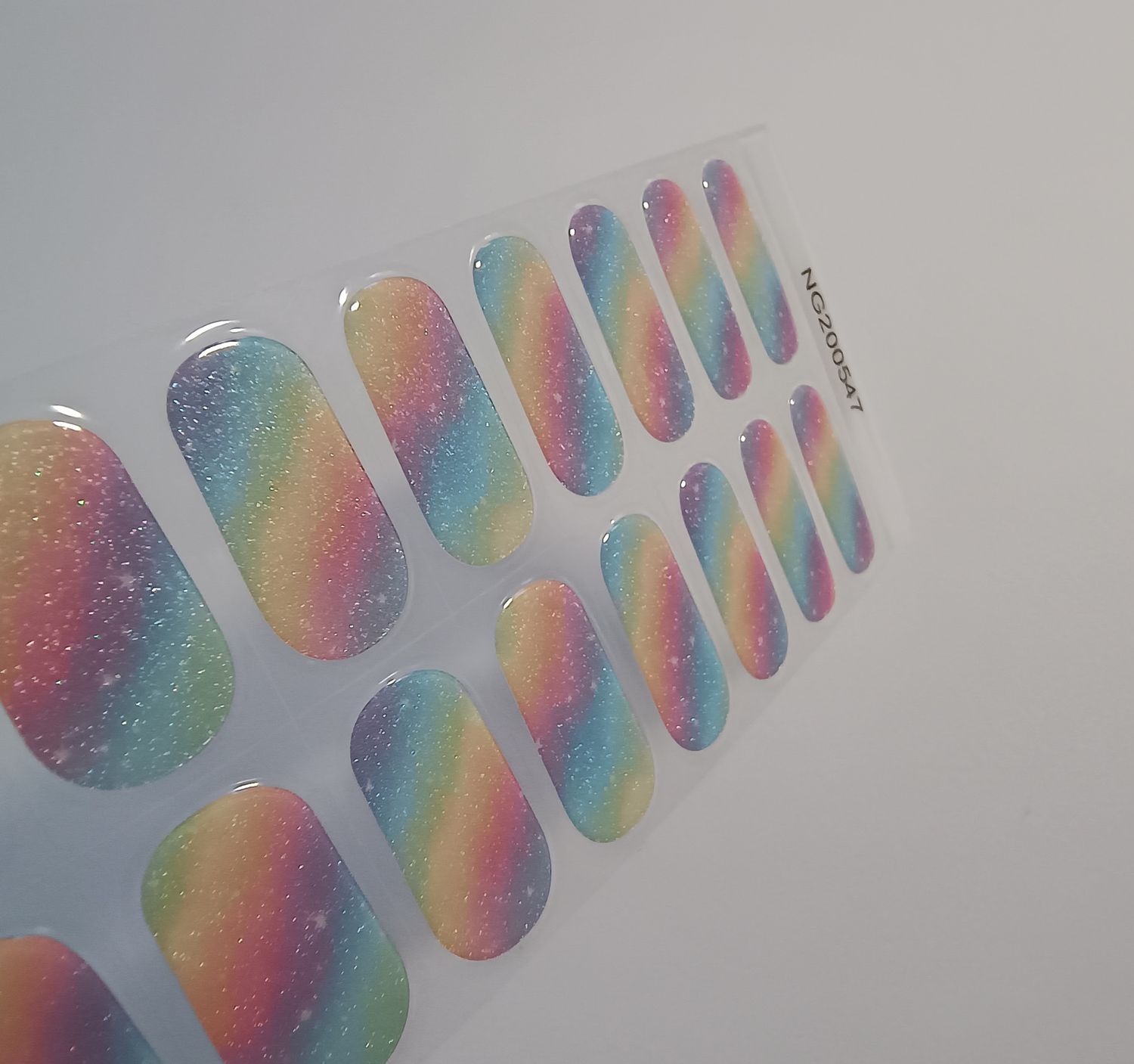 Rainbow Kiss, UV-Gel-Folie, 20er-Nagelfolie Magic Nail Wraps, NG200547
