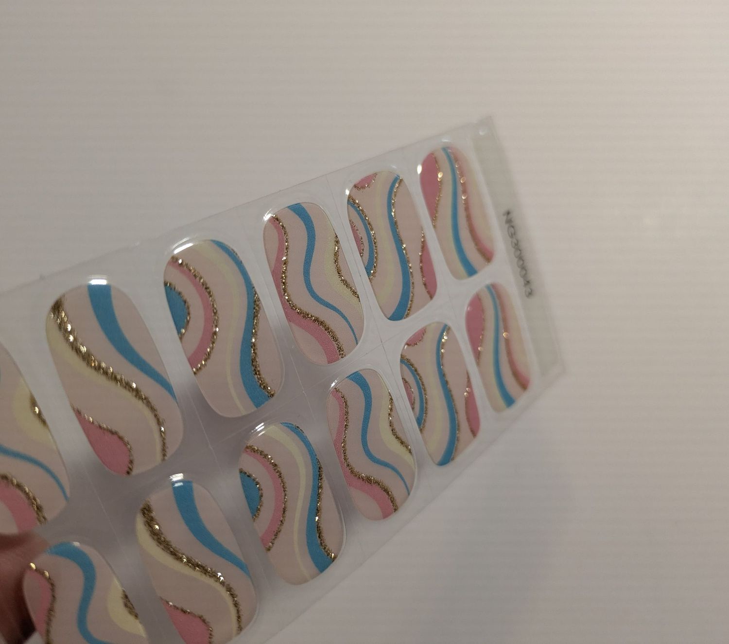 Carvel, semitransparente UV-Gel-Folie, 30er-Nagelfolie, Magic Nail Wraps, NG300043