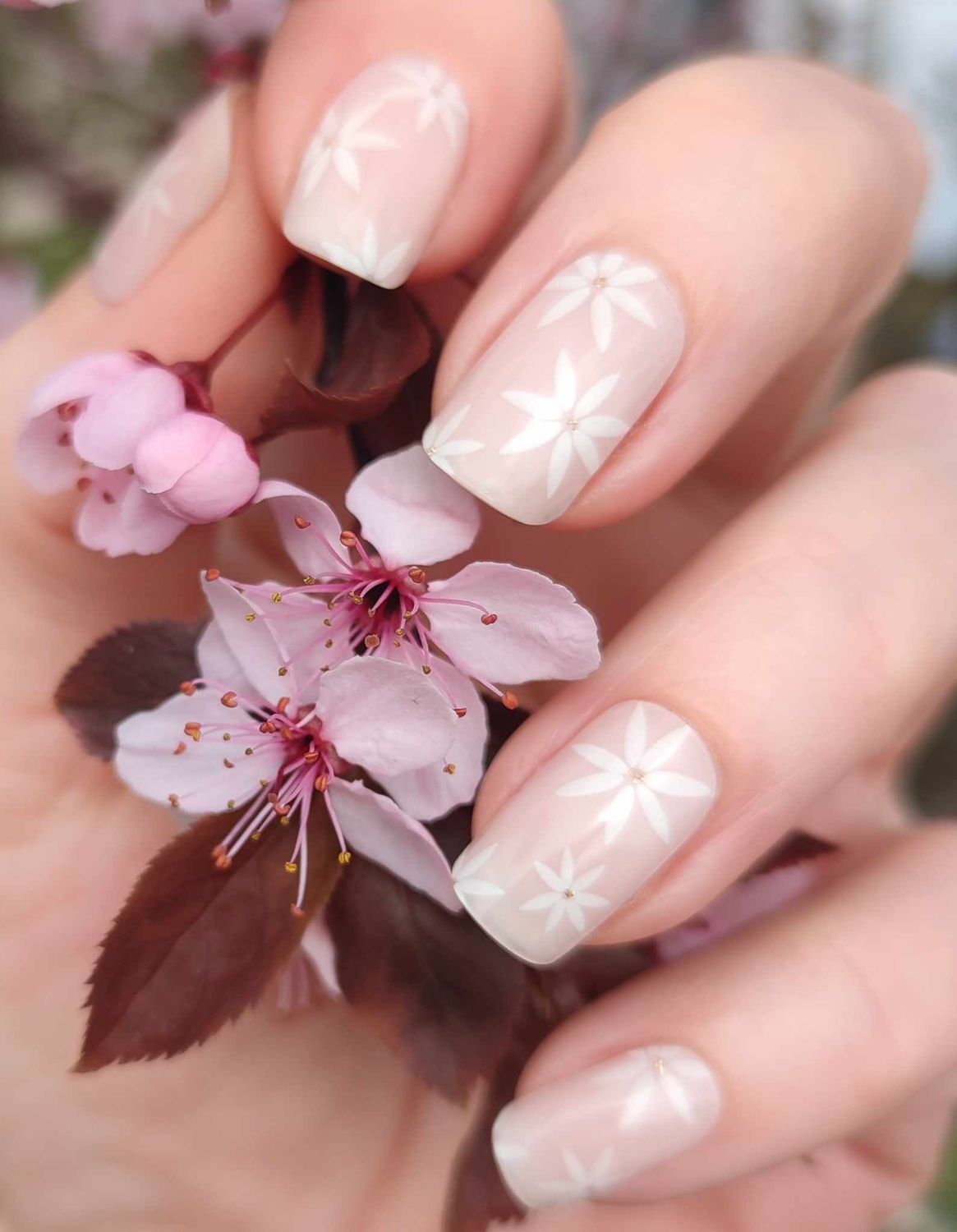 Love Flowers, leicht semitransparente UV-Gel-Folie, 20er-Nagelfolie Magic Nail Wraps, NG200032