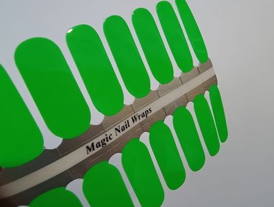 Green Gekko, 16er-Nagelfolie Magic Nail Wraps Exklusivdesign Green Gekko, 16er-Nagelfolie Magic Nail Wraps Exklusivdesign