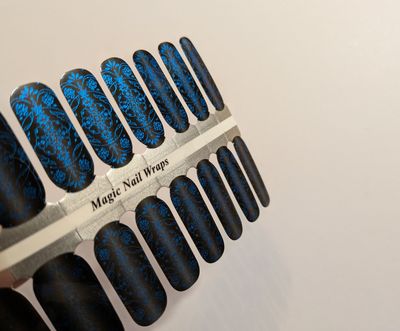 Awesome Blue Witch, 16er-Nagelfolie Magic Nail Wraps Exklusivdesign Awesome Blue Witch, 16er-Nagelfolie Magic Nail Wraps Exklusivdesign