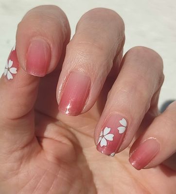 Blush Flowers, semitransparente 16er-Nagelfolie Magic Nail Wraps