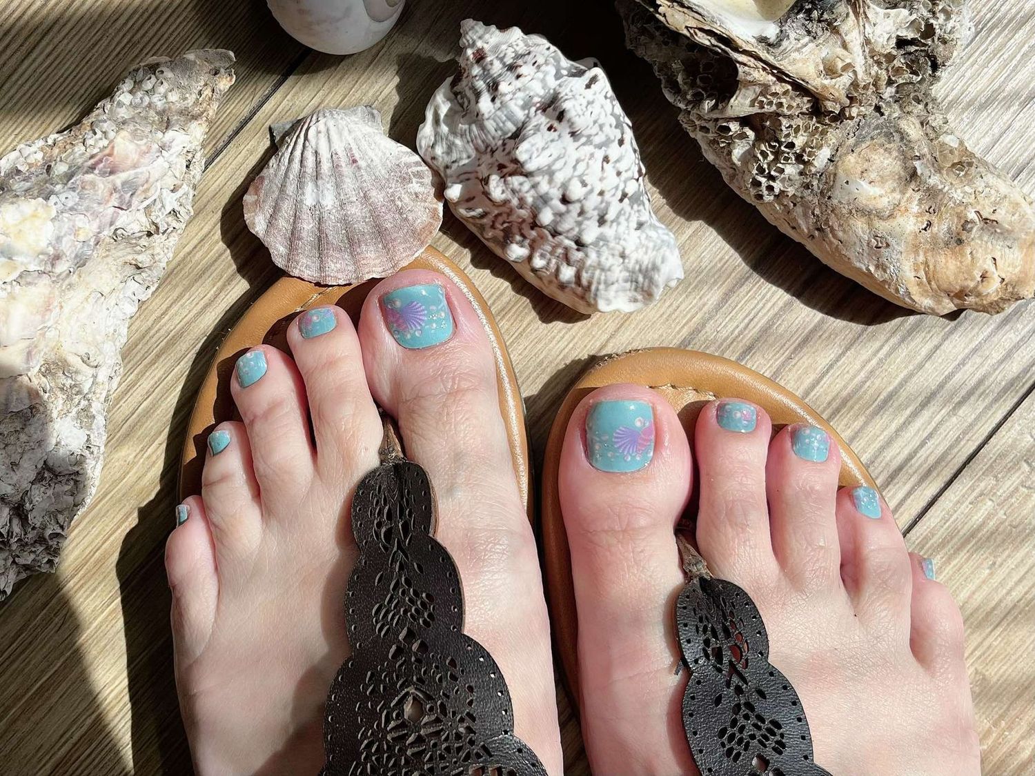 Tamina Beach, 16er-Fussfolie, Magic Nail Wraps Exklusivdesign