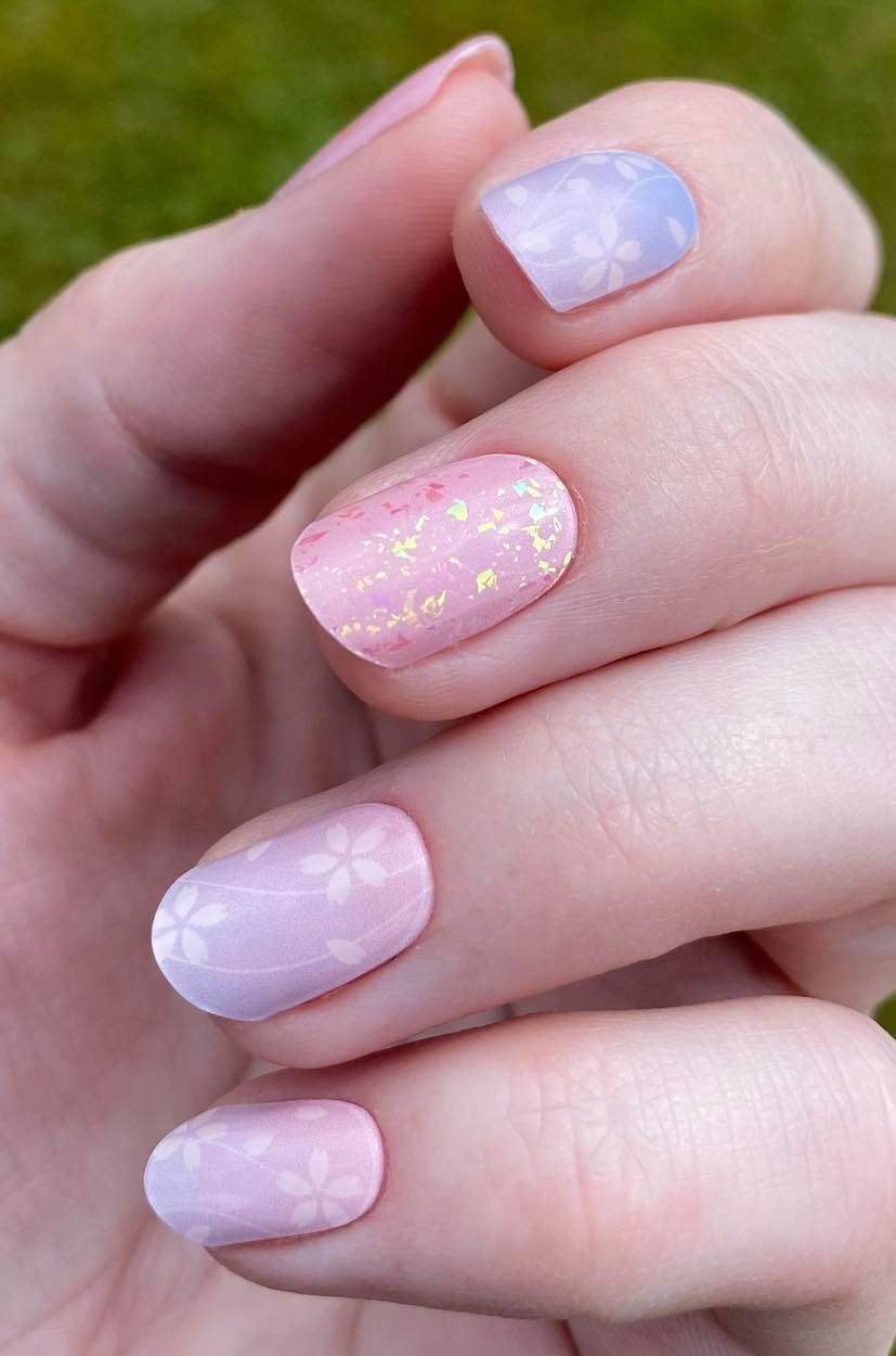 Flower Breeze, UV-Gel-Folie, 30er-Nagelfolie, Magic Nail Wraps, NG300052