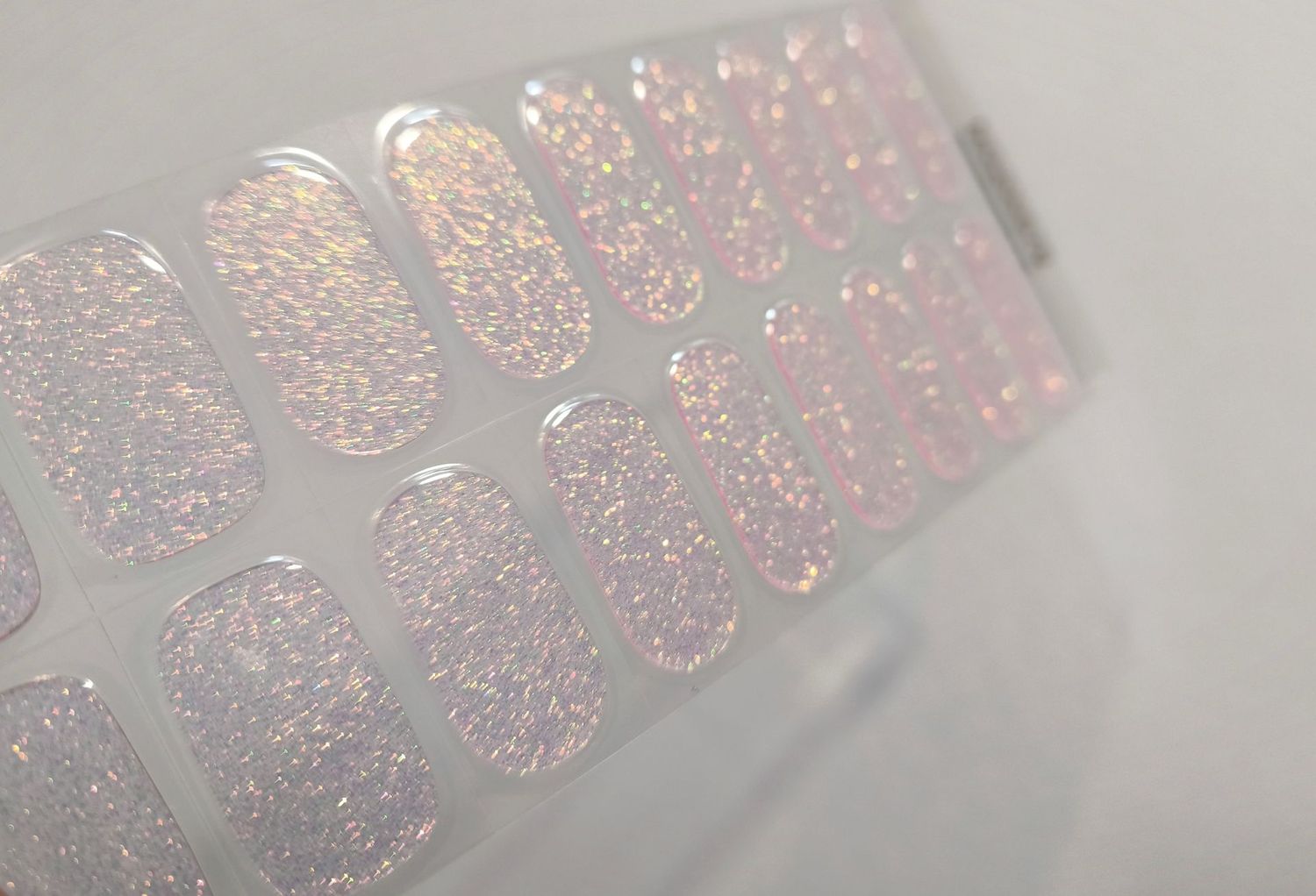 Fairy Pink, transparente Glitzer-UV-Gel-Folie, 20er-Nagelfolie Magic Nail Wraps NG200576