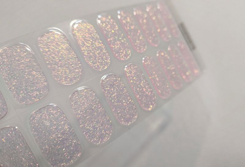Fairy Pink, transparente Glitzer-UV-Gel-Folie, 20er-Nagelfolie Magic Nail Wraps NG200576 Fairy Pink, transparente Glitzer-UV-Gel-Folie, 20er-Nagelfolie Magic Nail Wraps NG200576