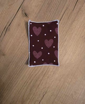 Magic Cuticle Washie bordeaux gemustert, handgenäht, Magic Nail Wraps Magic Cuticle Washie bordeaux gemustert, handgenäht, Magic Nail Wraps