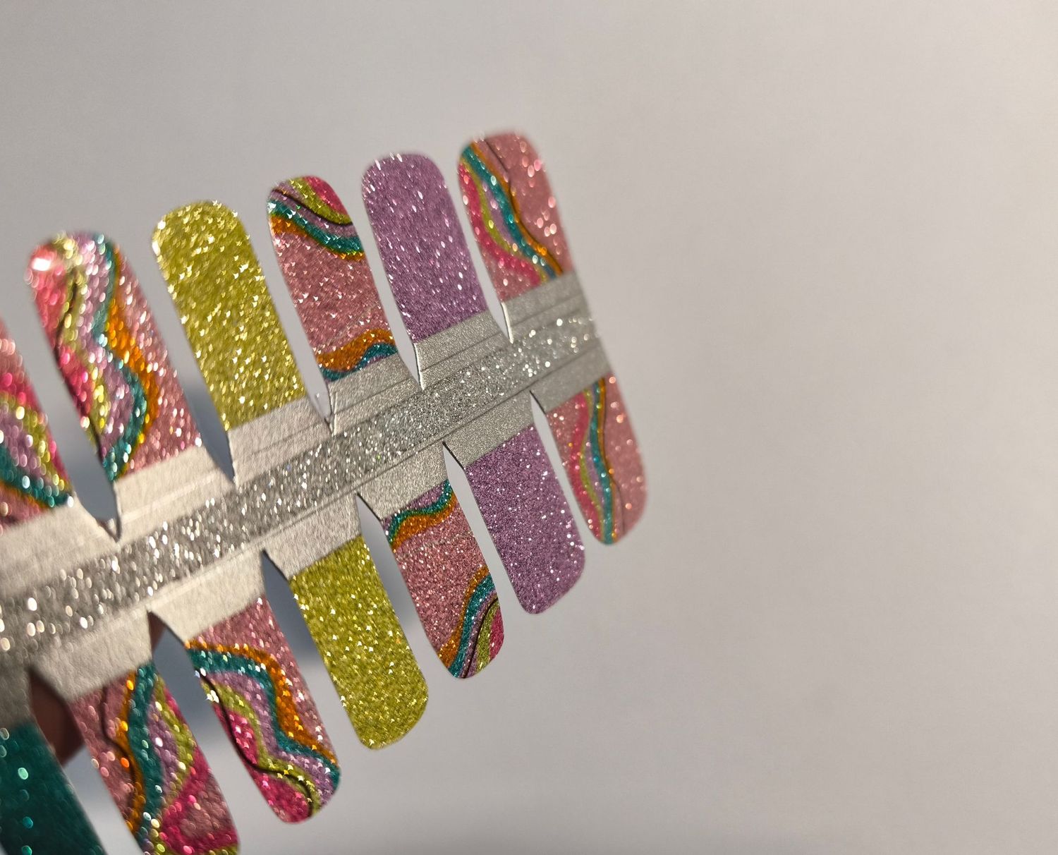 Candy Glitter, 16er-Fussfolie Magic Nail Wraps