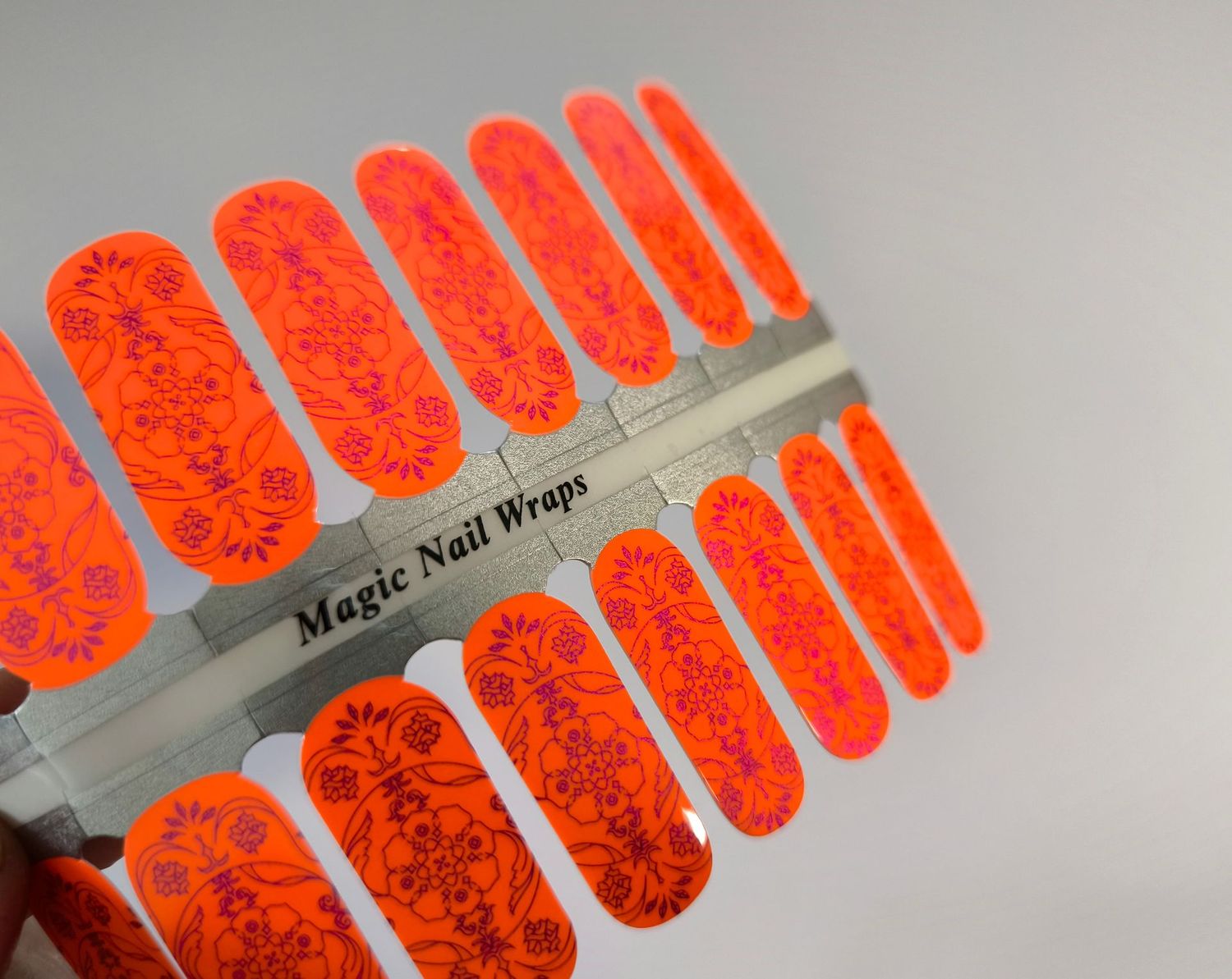 Awesome Electric Orange,  16er-Nagelfolie Magic Nail Wraps Exklusivdesign