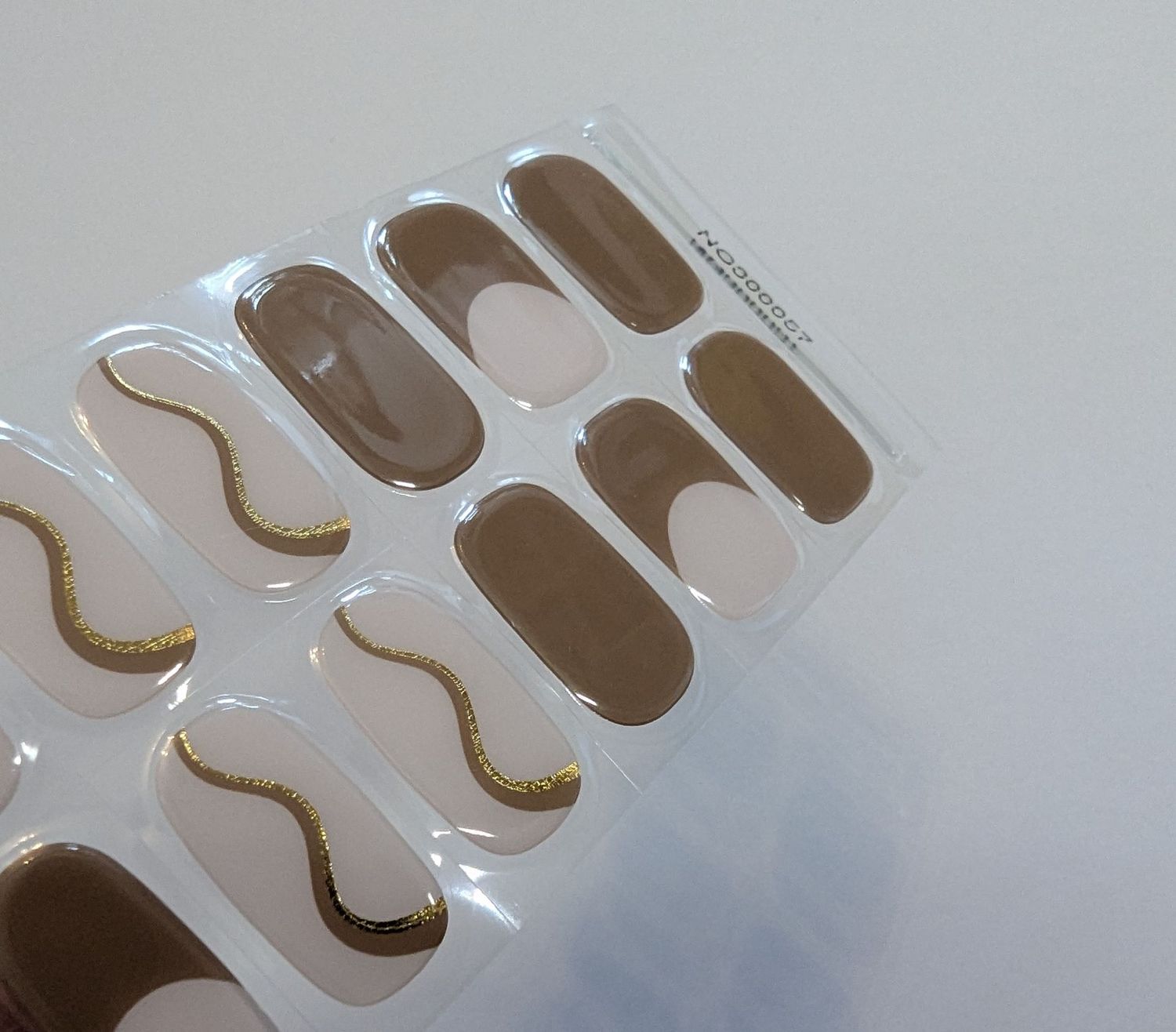 French Mocca, teilweise semitransparente UV-Gel-Folie, 30er-Nagelfolie, Magic Nail Wraps, NG300057 French Mocca, teilweise semitransparente UV-Gel-Folie, 30er-Nagelfolie, Magic Nail Wraps, NG300057
