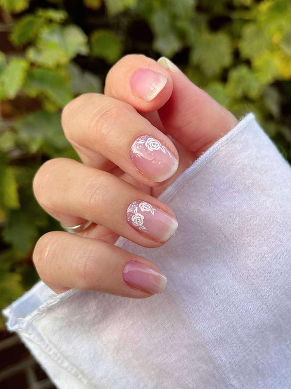 Blush Roses, sehr semitransparente 16-er Nagelfolie Magic Nail Wraps