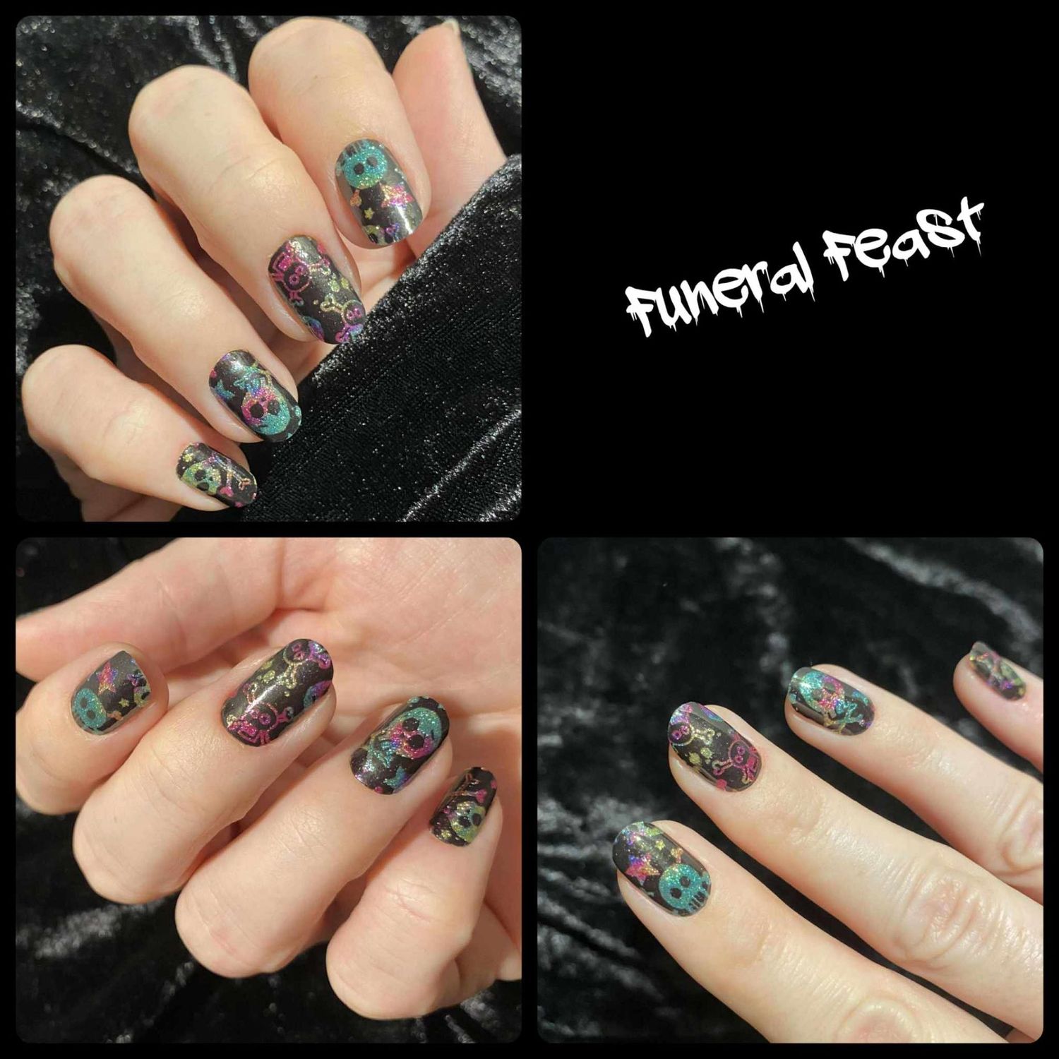 Funeral Feast, 16-er Nagelfolie Magic Nail Wraps