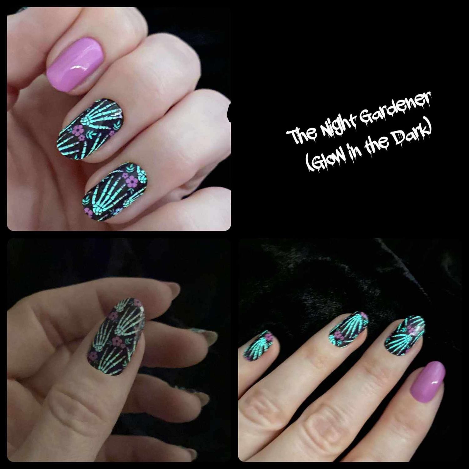 The Night Gardener, nachtleuchtende 16-er Nagelfolie Magic Nail Wraps The Night Gardener, nachtleuchtende 16-er Nagelfolie Magic Nail Wraps