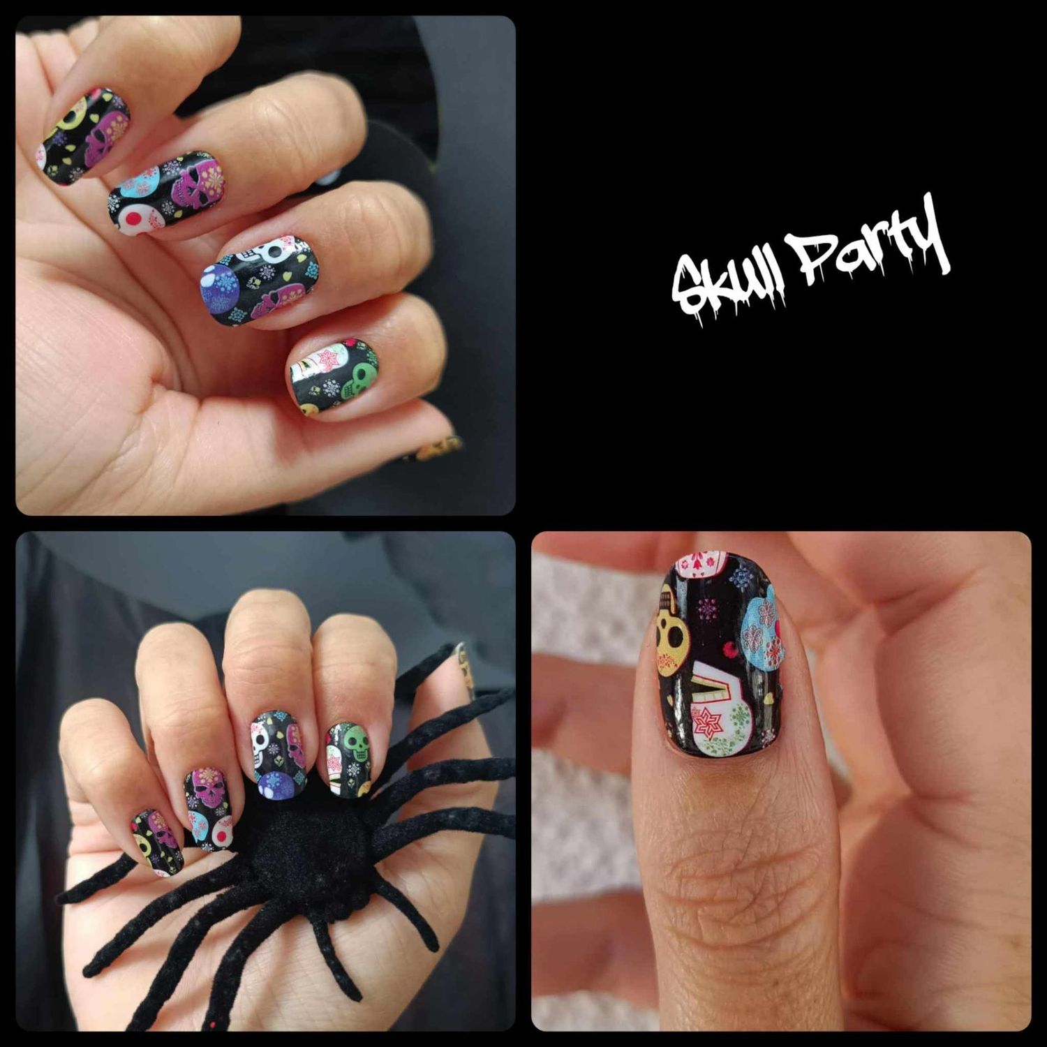 Skull Party, 16-er Nagelfolie Magic Nail Wraps Skull Party, 16-er Nagelfolie Magic Nail Wraps