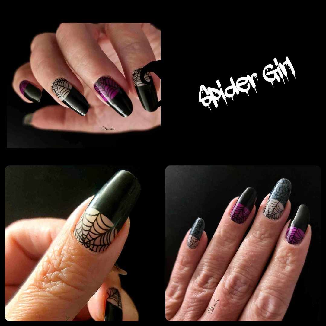 Spider Girl, teils transparente 16-er Nagelfolie Magic Nail Wraps Spider Girl, teils transparente 16-er Nagelfolie Magic Nail Wraps
