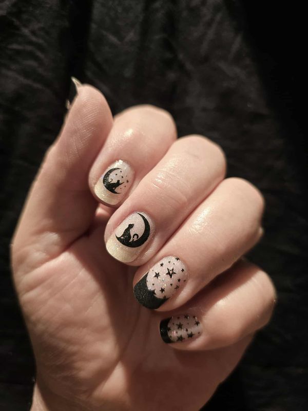 Good Cat, bad Cat, nachtleuchtende 16-er Nagelfolie Magic Nail Wraps