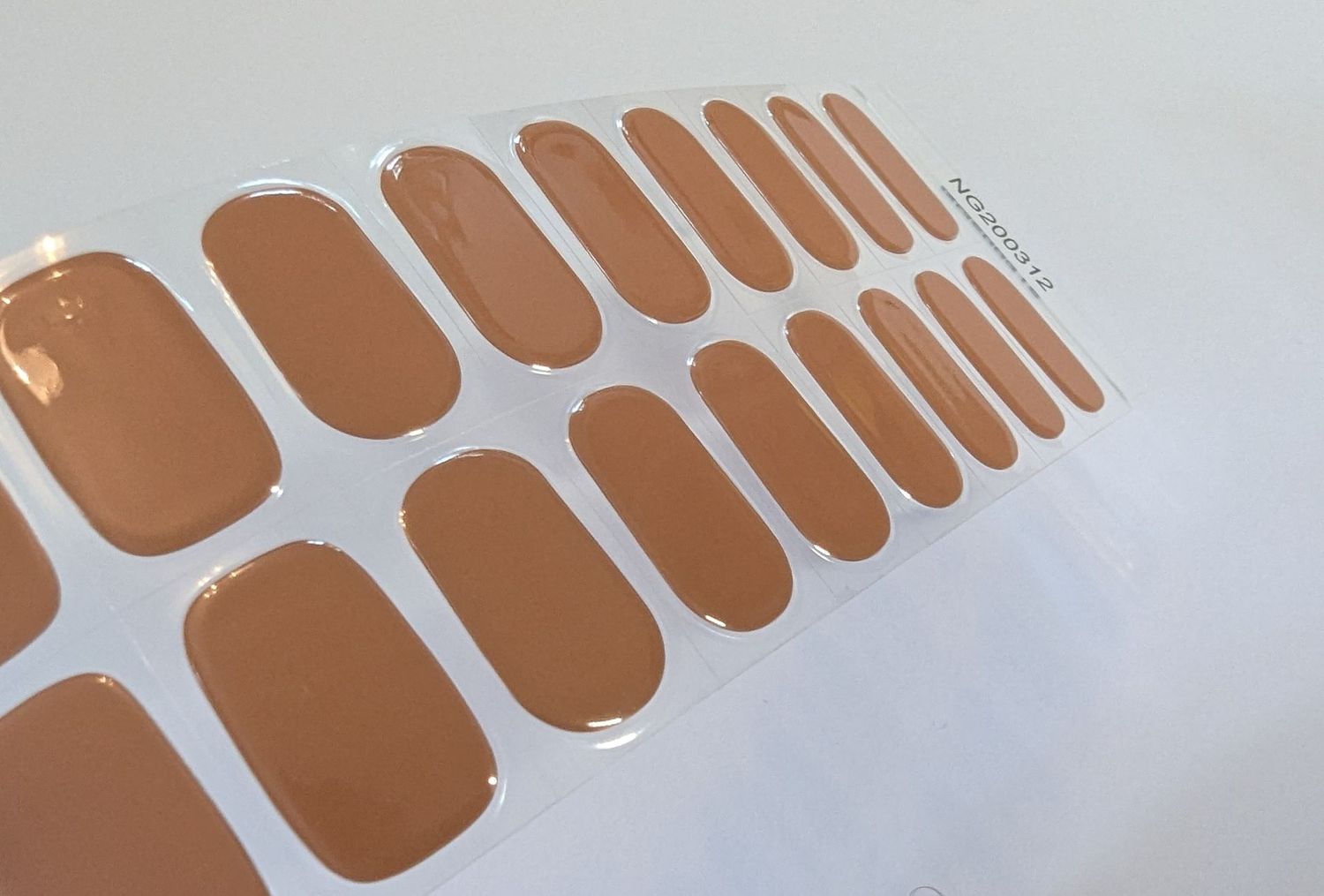 Toffee, UV-Gel-Folie, 20er-Nagelfolie Magic Nail Wraps NG200312 Toffee, UV-Gel-Folie, 20er-Nagelfolie Magic Nail Wraps NG200312