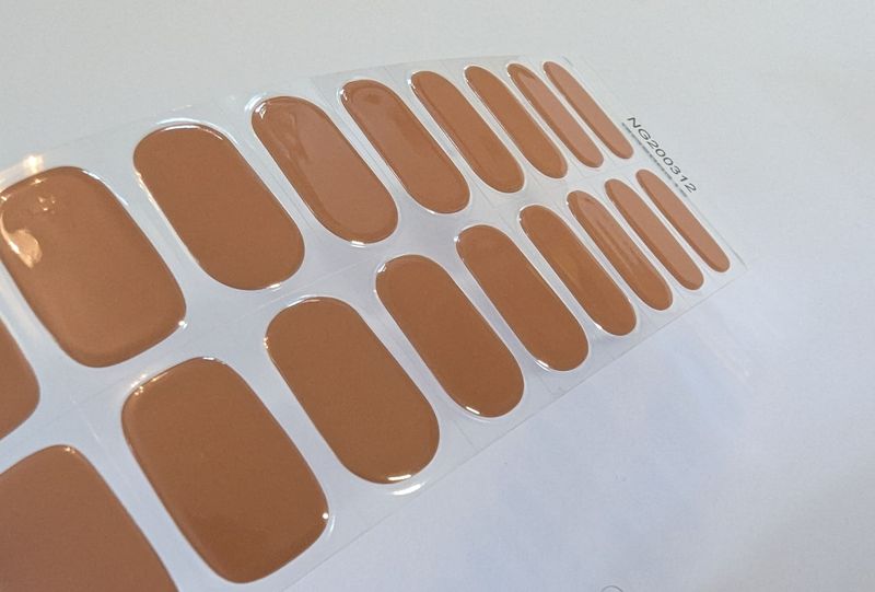 Toffee, UV-Gel-Folie, 20er-Nagelfolie Magic Nail Wraps NG200312 Toffee, UV-Gel-Folie, 20er-Nagelfolie Magic Nail Wraps NG200312
