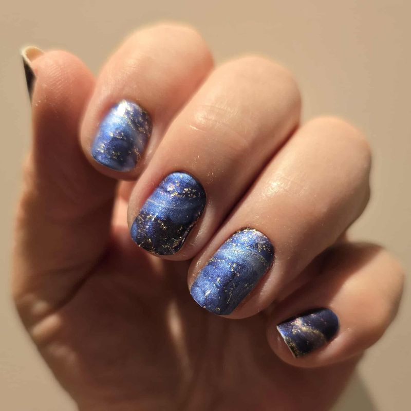 Shattered Blue, Pearl-Shimmer-Finish, 16-er Nagelfolie Magic Nail Wraps