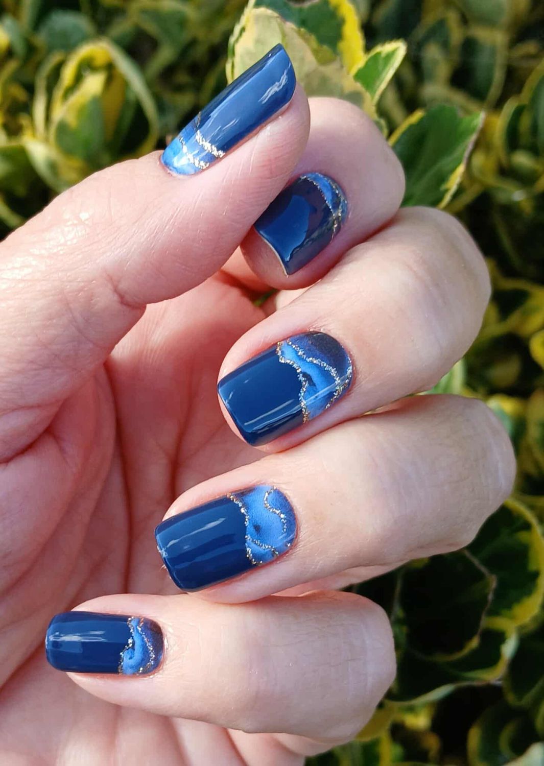 Blue Hour, UV-Gel-Folie, 20er-Nagelfolie Magic Nail Wraps NG200622