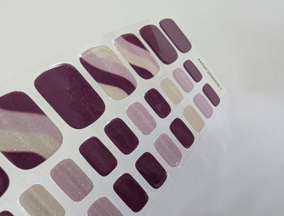 Completly Velvet, UV-Gel-Folie für Füße, 32er-Nagelfolie Magic Nail Wraps, NGF200051 Completly Velvet, UV-Gel-Folie für Füße, 32er-Nagelfolie Magic Nail Wraps, NGF200051