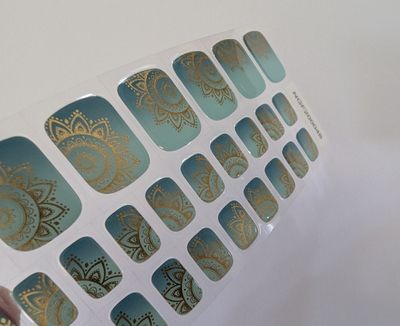 Satinka, UV-Gel-Folie für Füße, 32er-Nagelfolie Magic Nail Wraps, NGF200048